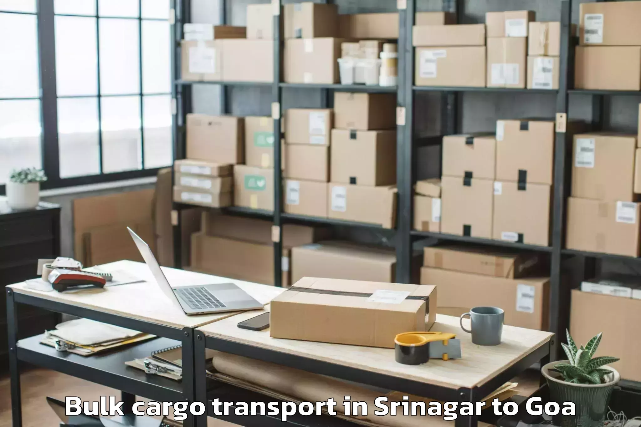 Discover Srinagar to Saligao Bulk Cargo Transport